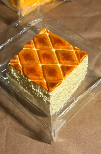 Caramel Grid Cake Squishy